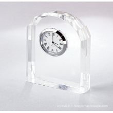 2015 nouvelle conception en cristal transparent horloge en biseau (KS6030)